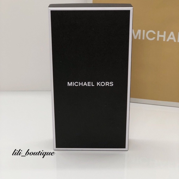 NWT Michael Kors Mens Grant Tech Zip Around Wallet Leather Palm Tree Navy $198 - Picture 11 of 11